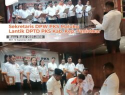 Jalil Renyaan Lantik DPTD PKS Kepulauan Tanimbar: Kokoh Bersama Majukan Daerah untuk Indonesia