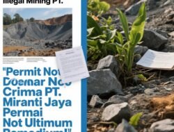 Pengurusan Izin Tak Gugurkan Pidana, Pertambangan Ilegal PT. Miranti Jaya Permai Bukan Ultimum Remedium!