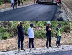 Bupati Asri Arman Pantau Progres Jalan 18 Km Watui-Huku Kecil-Abio, Pengaspalan Bertahap Sampai 2026