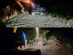 Jalan Longsoran Taniwel Selesai Ditangani Secara Sementara Dalam 24 Jam